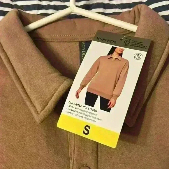 Mondetta Womens’ Relaxed Fit Collared Fleece Pullover NWT size small - Picture 4 of 10